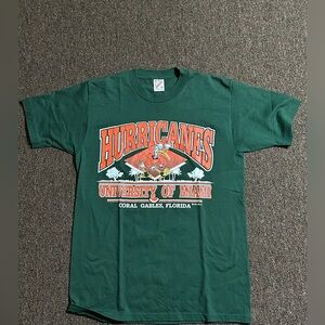 Vintage 90’s University of Miami T Shirt Mediun